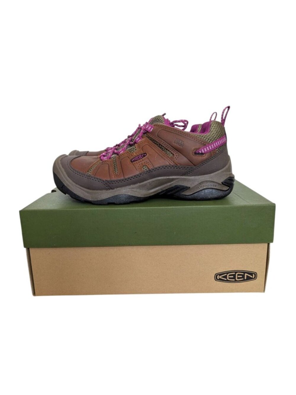 Keen Circadia Vent Leather Hiking Shoes Syrup Boysenberry Brown Purple Sz 8.5 - Picture 3 of 12